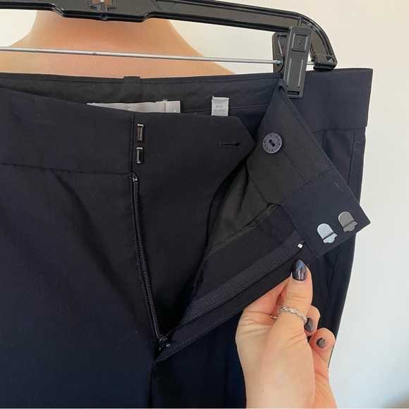 Vince Black High Rise Stretch Wool Tapered Ankle Pant Trousers VR56021280 EUC 8 - Picture 9 of 12